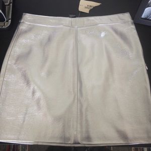 Forever 21 metallic mini skirt
